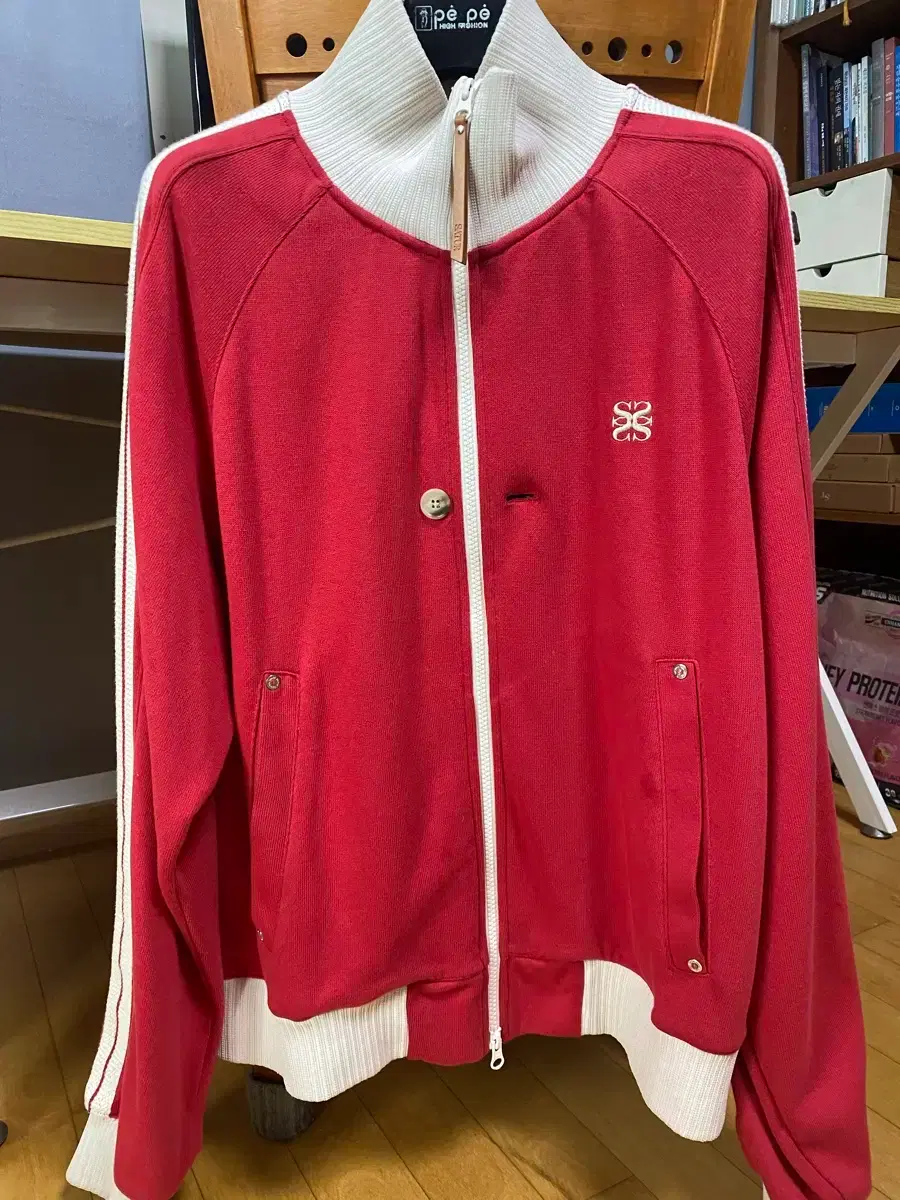 SATUR | 세터 Satur Percy Collarless Varsity Jacket Charcoal